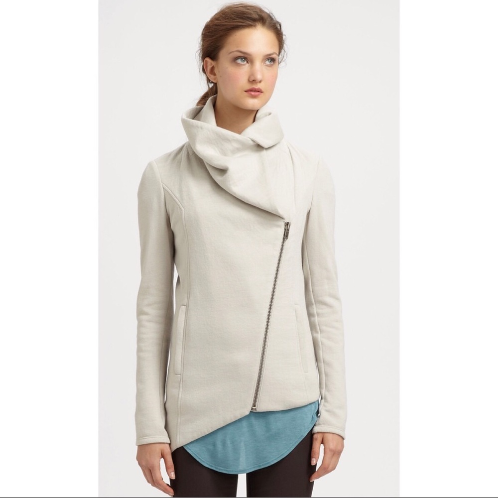 Helmet Lang Asymmetrical Zip Jacket